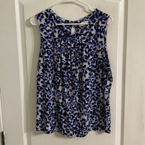 Calvin Klein sleeveless shell blouse 1X